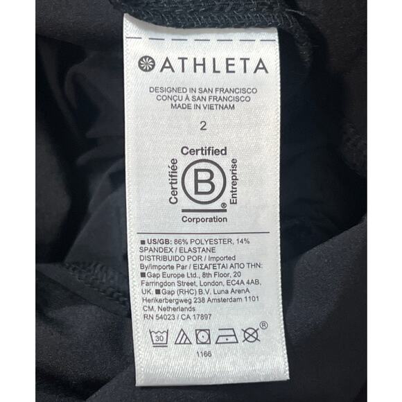Athleta Brooklyn Ankle Jumpsuit Size 2 Black Sleeveless Pockets Athleisure - Picture 6 of 13